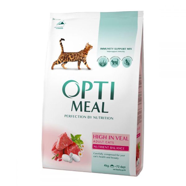 optimeal high in veal для кошек с телятиной 10 кг optimeal high in veal для кошек с телятиной 10 кг