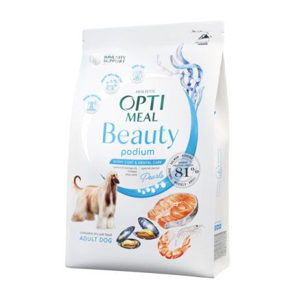 optimeal dog beauty podium для собак из морепродуктов 10 кг