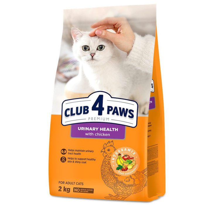 Клуб 4 Лапы premium urinary health для кошек 2 кг
