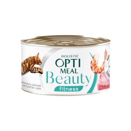 optimeal beauty fitness с полосатым тунцом и креветками в соусе 70г