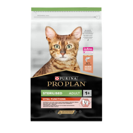 purina pro plan cat sterilised vital functions salmon для кошек стерилизованных с лососем 10 кг