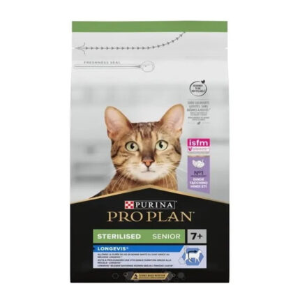 purina pro plan cat sterilised senior longevis turkey 7+ для стерилизованных кошек 10 кг