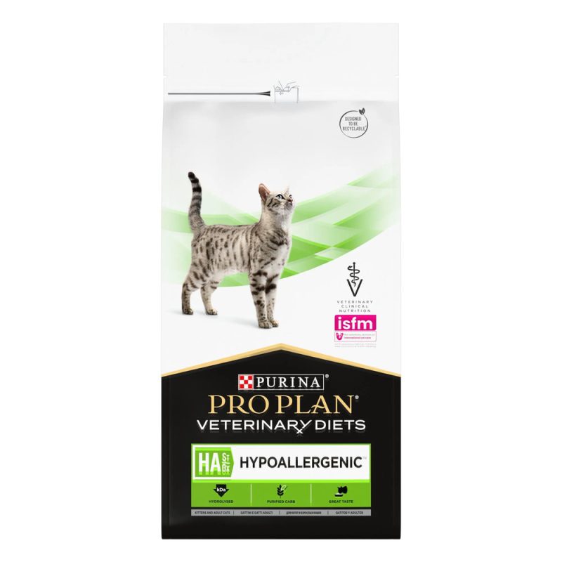 purina veterinary diets ha hypoallergenic feline для кошек при аллергии 1.3 кг