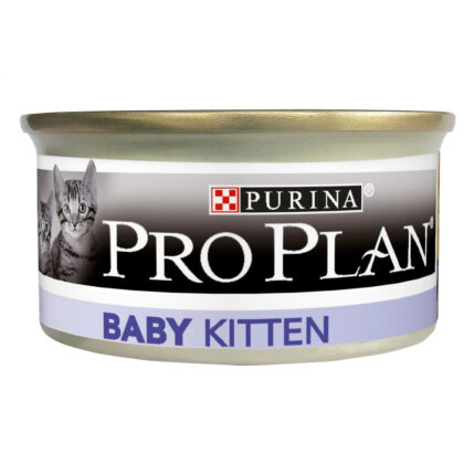 purina pro plan baby kitten нежный мусс с курицей для котят 24*85 г