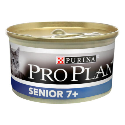 purina pro plan senior 7+ longevis мусс с тунцом для пожилых кошек 85 г