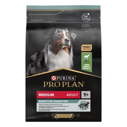 purina pro plan dog adult medium sensitive digestion lamb для собак с ягненком 3 кг