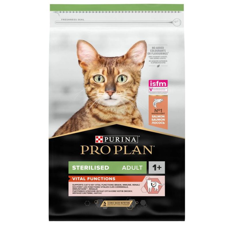 purina pro plan cat sterilised vital functions salmon для кошек стерилизованных с лососем 400 г