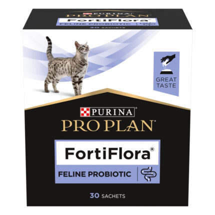 purina veterinary diets fortiflora feline для кошек и котят 30х1г