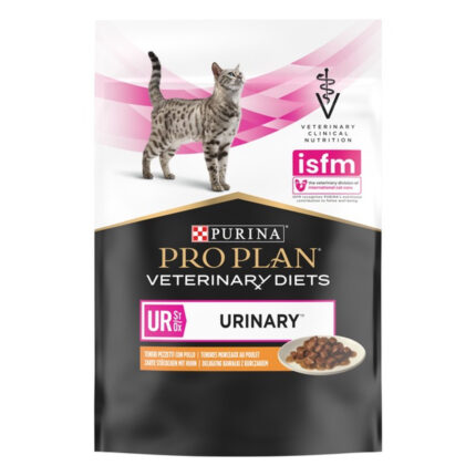 purina veterinary diets ur urinary feline для кошек с курицей 80 г