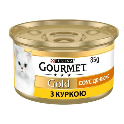 gourmet gold Кусочки в соусе для кошек с курицей 24x85 г