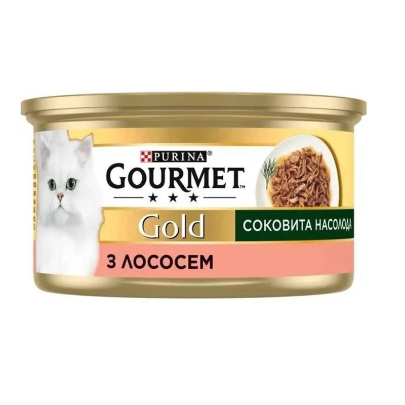 gourmet gold Сочное наслаждение для кошек с лососем 24x85 г gourmet gold Сочное наслаждение для кошек с лососем 24x85 г