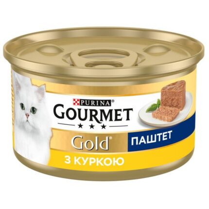 gourmet gold для кошек паштет с курицей 24x85 г