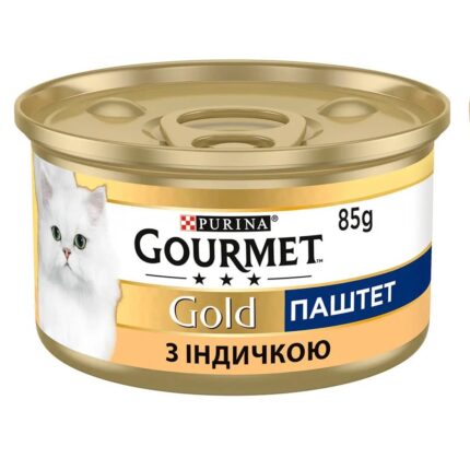 gourmet gold для кошек паштет с индейкой 24x85 г