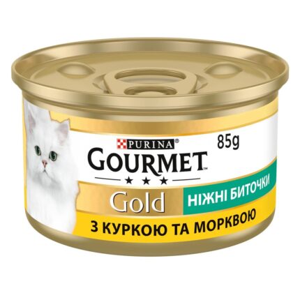 gourmet gold Нежные биточки с курицей и морковью 24x85 г