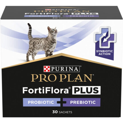 purina veterinary diets fortiflora plus пробиотик с пребиотиком для кошек и котят 30х1г