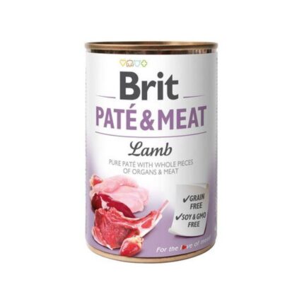 brit pate meat dog для собак паштет с ягненком 400 г