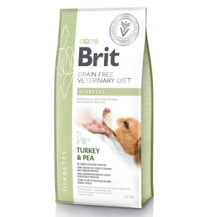brit vd dog diabets для собак с сахарным диабетом, индейкой и горохом 12 кг