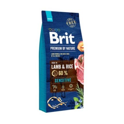 brit premium sensitive lamb для собак с чувствительным пищеварением с ягненком 15 кг