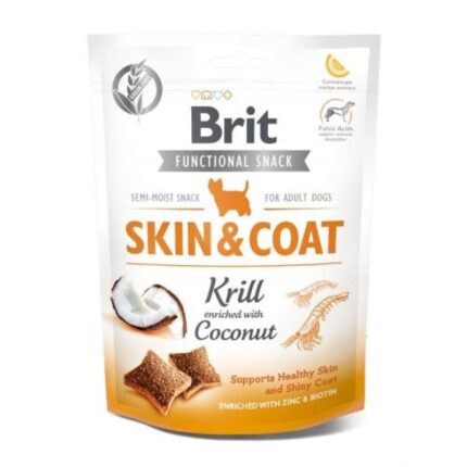 brit care skin coat Лакомства для поддержания здоровья кожи и шерсти у собак 150 г