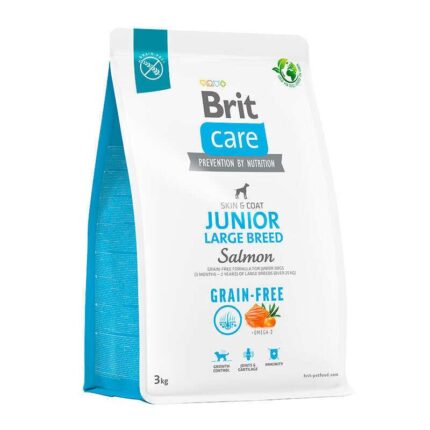 brit care gf junior large breed salmon and potato для щенков с лососем 3 кг