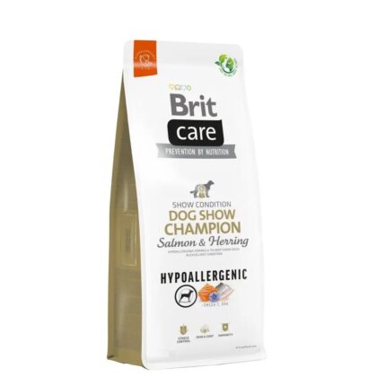 brit care dog hypoallergenic dog show champion salmon для собак 12 кг