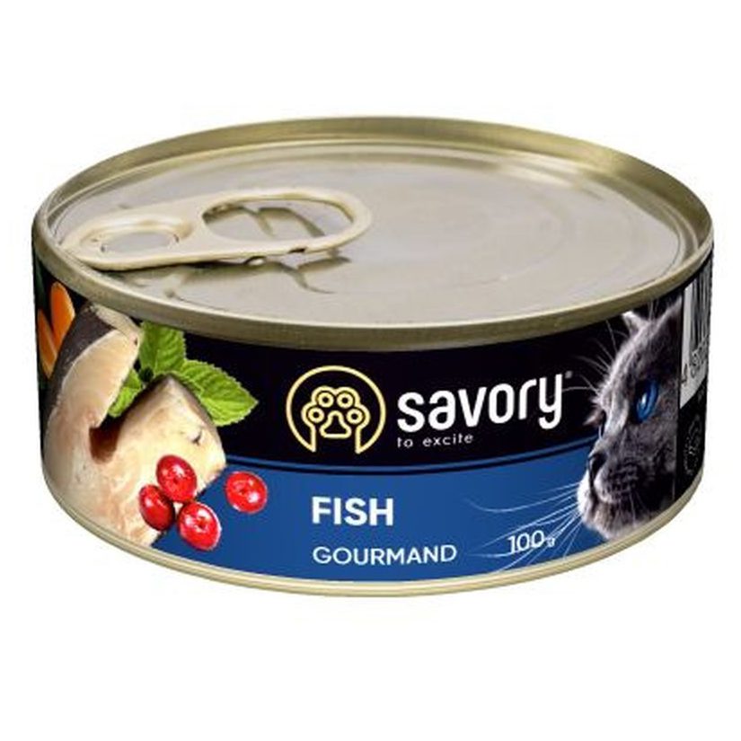 savory cat adult fish для кошек с рыбой 100 г savory cat adult fish для кошек с рыбой 100 г