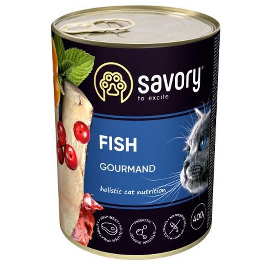 savory cat adult fish для кошек с рыбой 400 г savory cat adult fish для кошек с рыбой 400 г
