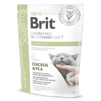 brit vd cat diabets для кошек с сахарным диабетом 400 г