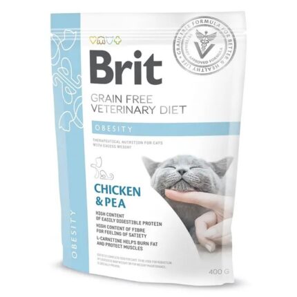 brit vd obesity cat для кошек с курицей 400 г