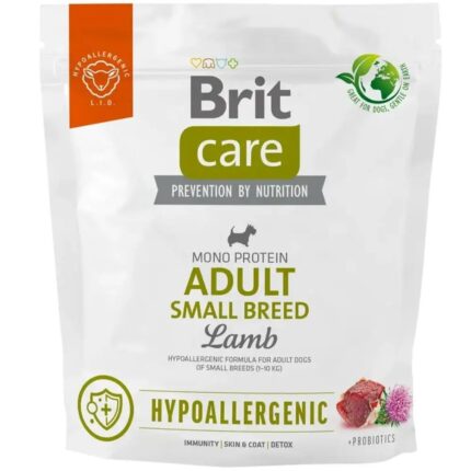 brit care dog hypoallergenic adult small breed с ягненком 1 кг