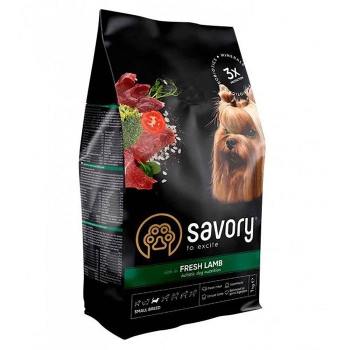 savory small lamb для собак малых пород с ягненком 3 кг