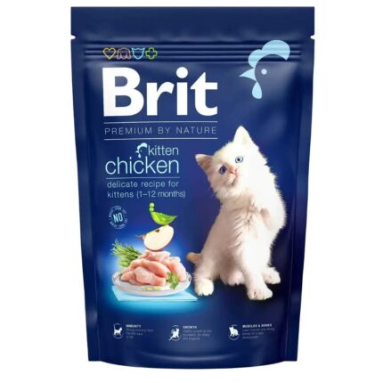 brit premium kitten chicken для котят с курицей 300 г