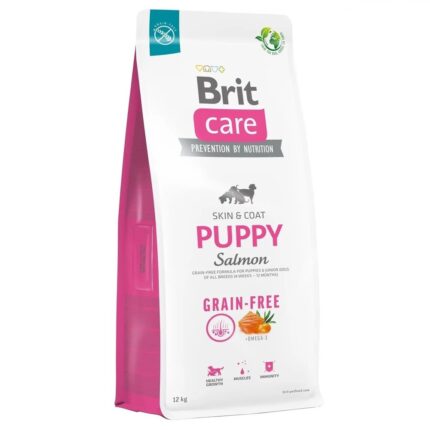 brit care dog grain free puppy salmon для щенков с лососем 12 кг