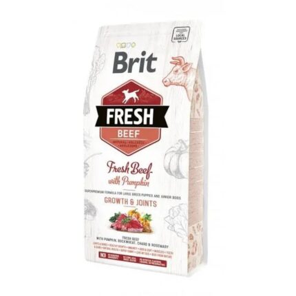 brit fresh beef pumpkin puppy large для щенков крупных пород с говядиной 2.5 кг