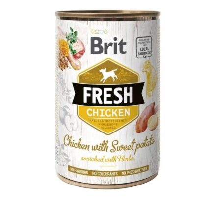 brit fresh chicken sweet potato с курицей и бататом 400 г