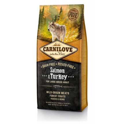 carnilove large breed salmon turkey для собак с лососем 12 кг