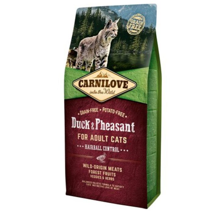 carnilove duck pheasant hairball control для кошек с уткой и фазаном 2 кг carnilove duck pheasant hairball control для кошек с уткой и фазаном 2 кг