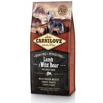 carnilove lamb wild boar для собак с ягненком и кабаном 12 кг