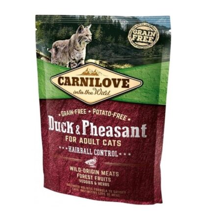 carnilove duck pheasant hairball control для кошек с уткой и фазаном 400 г