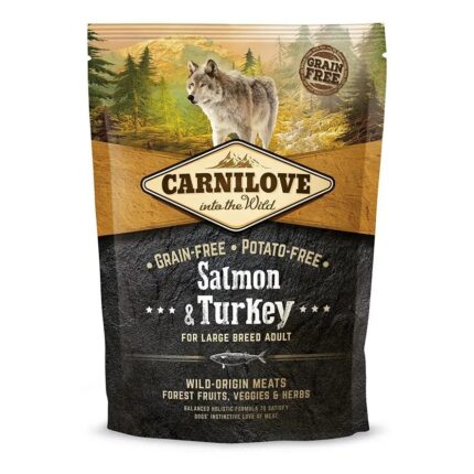 carnilove large breed salmon turkey для собак с лососем 1.5 кг