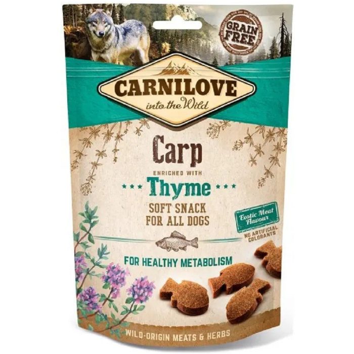 Лакомство для собак carnilove carp with thyme 200 г (рыба) Лакомство для собак carnilove carp with thyme 200 г (рыба)
