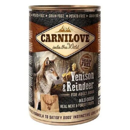 carnilove venison reindeer паштет для собак с олениной 400 г