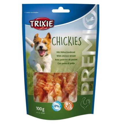 Лакомство для собак trixie premio chickies 100 г (курица)