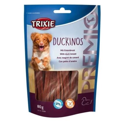 Лакомство для собак trixie premio duckinos 80 г (утка)