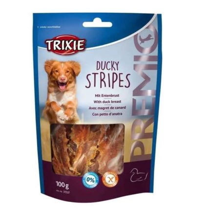 Лакомство для собак trixie premio ducky stripes 100 г (утка)