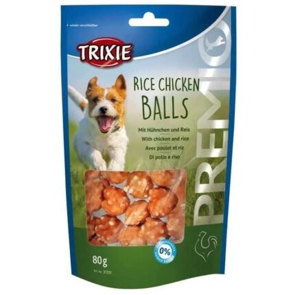 Лакомство для собак trixie premio rice chicken balls 80 г (курица)