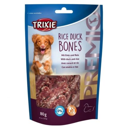 Лакомство для собак trixie premio rice duck bones 80 г (утка)