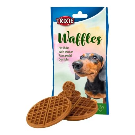 Лакомство для собак trixie waffles 7 см, 300 г / 3 шт (курица)