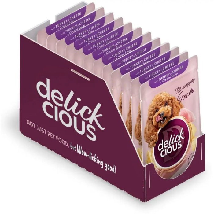 delickcious (Делишес) пауч dog turkey cheese soup для собак индейка сыр суп 85 г delickcious (Делишес) пауч dog turkey cheese soup для собак индейка сыр суп 85 г