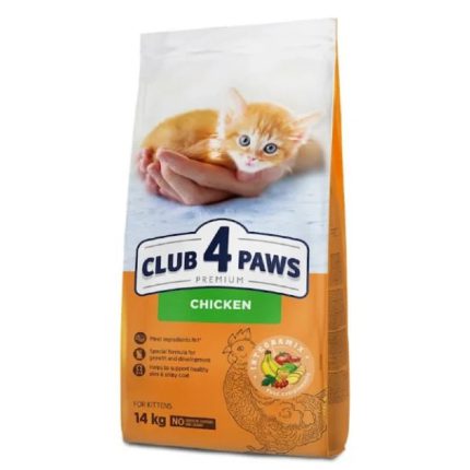 Клуб 4 Лапы premium kitten chicken для котят с курицей 14 кг